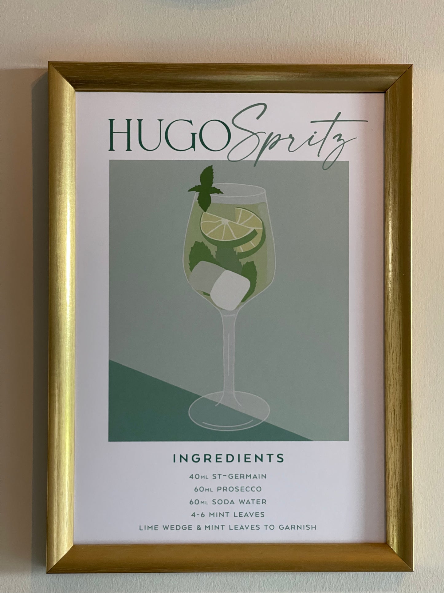 Cocktail Print - Hugo Spritz