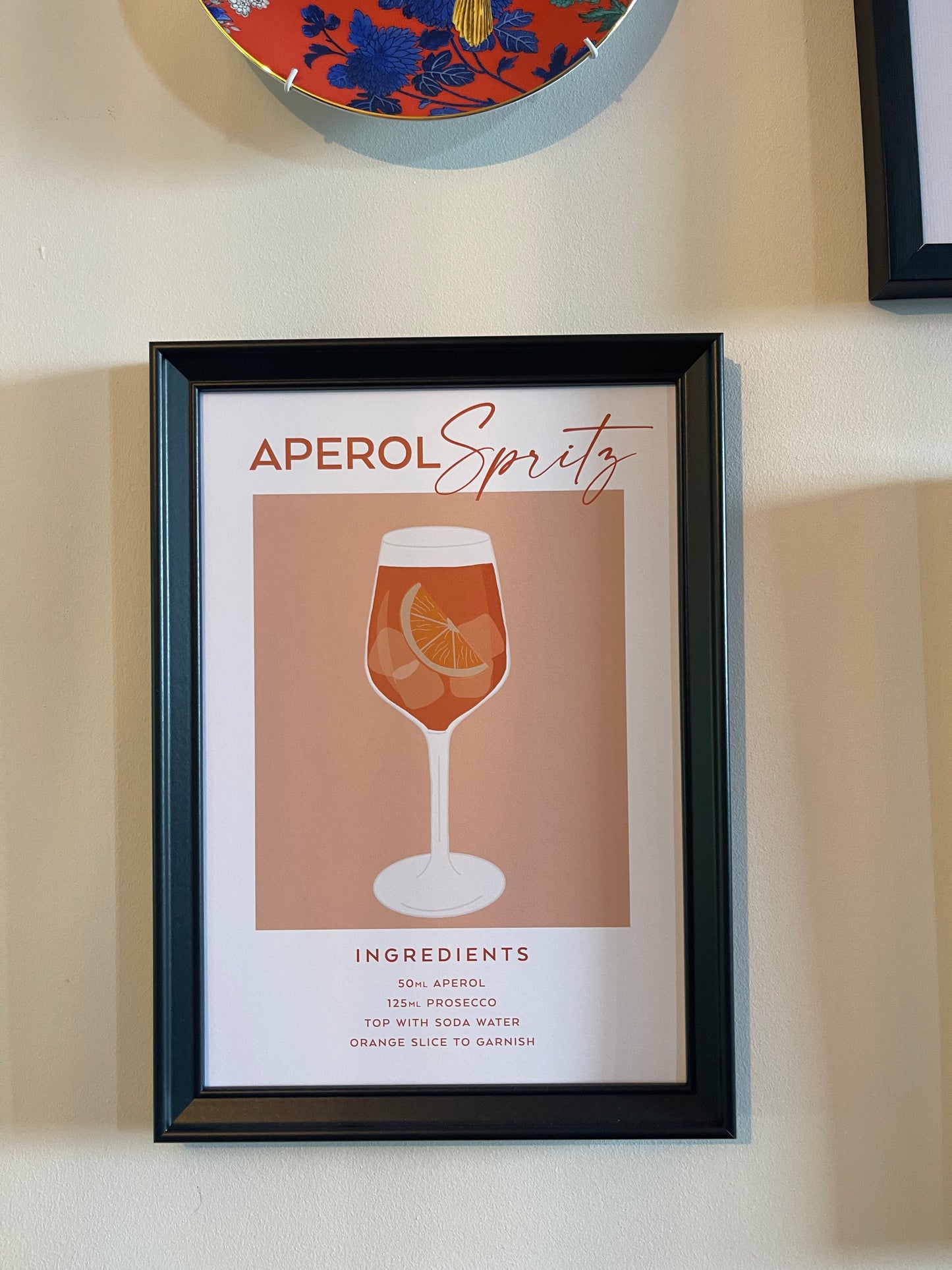 Cocktail print - Aperol Spritz