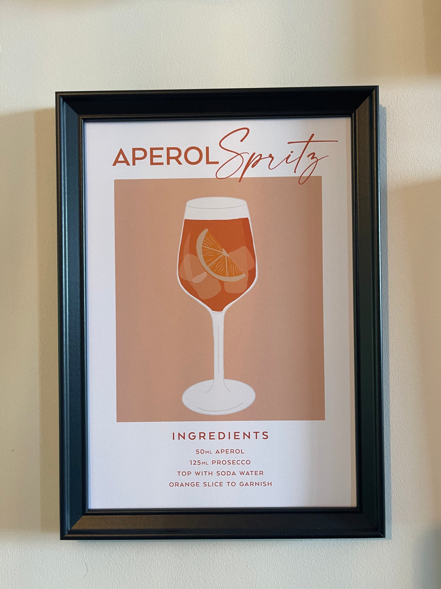 Cocktail print - Aperol Spritz