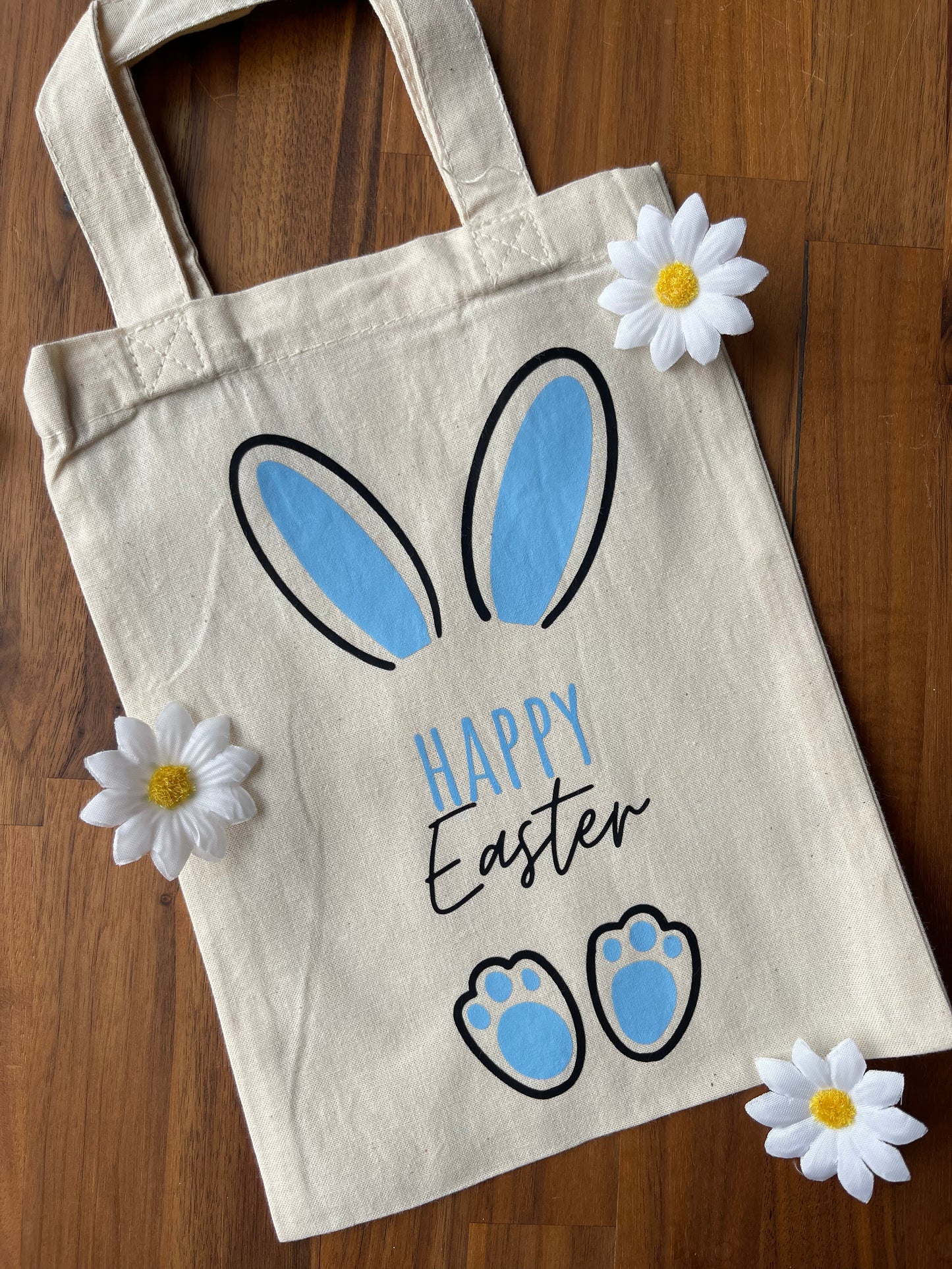 Happy Easter bunny mini tote bags