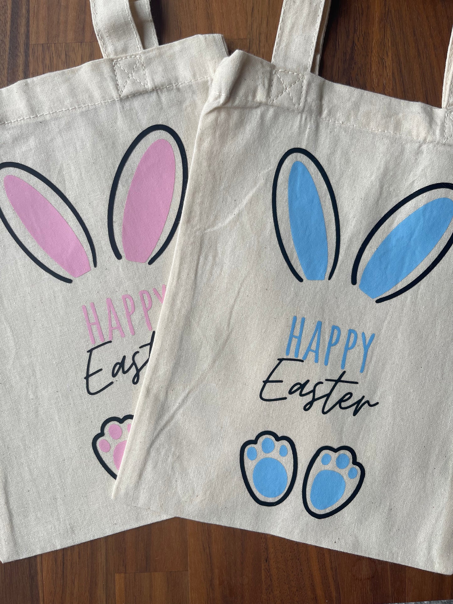 Happy Easter bunny mini tote bags