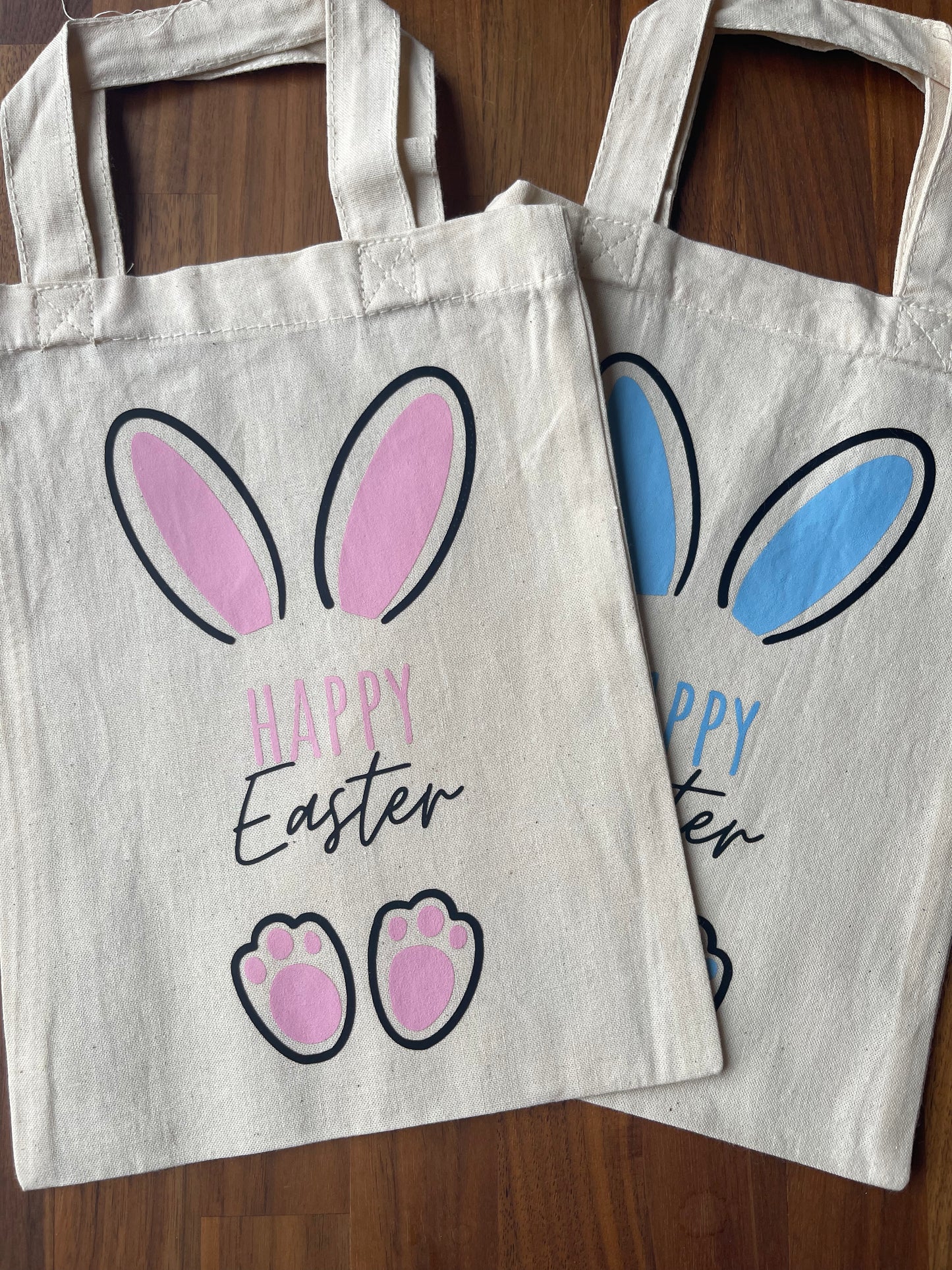Happy Easter bunny mini tote bags