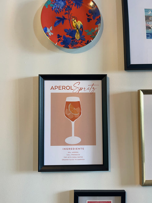 Cocktail print - Aperol Spritz