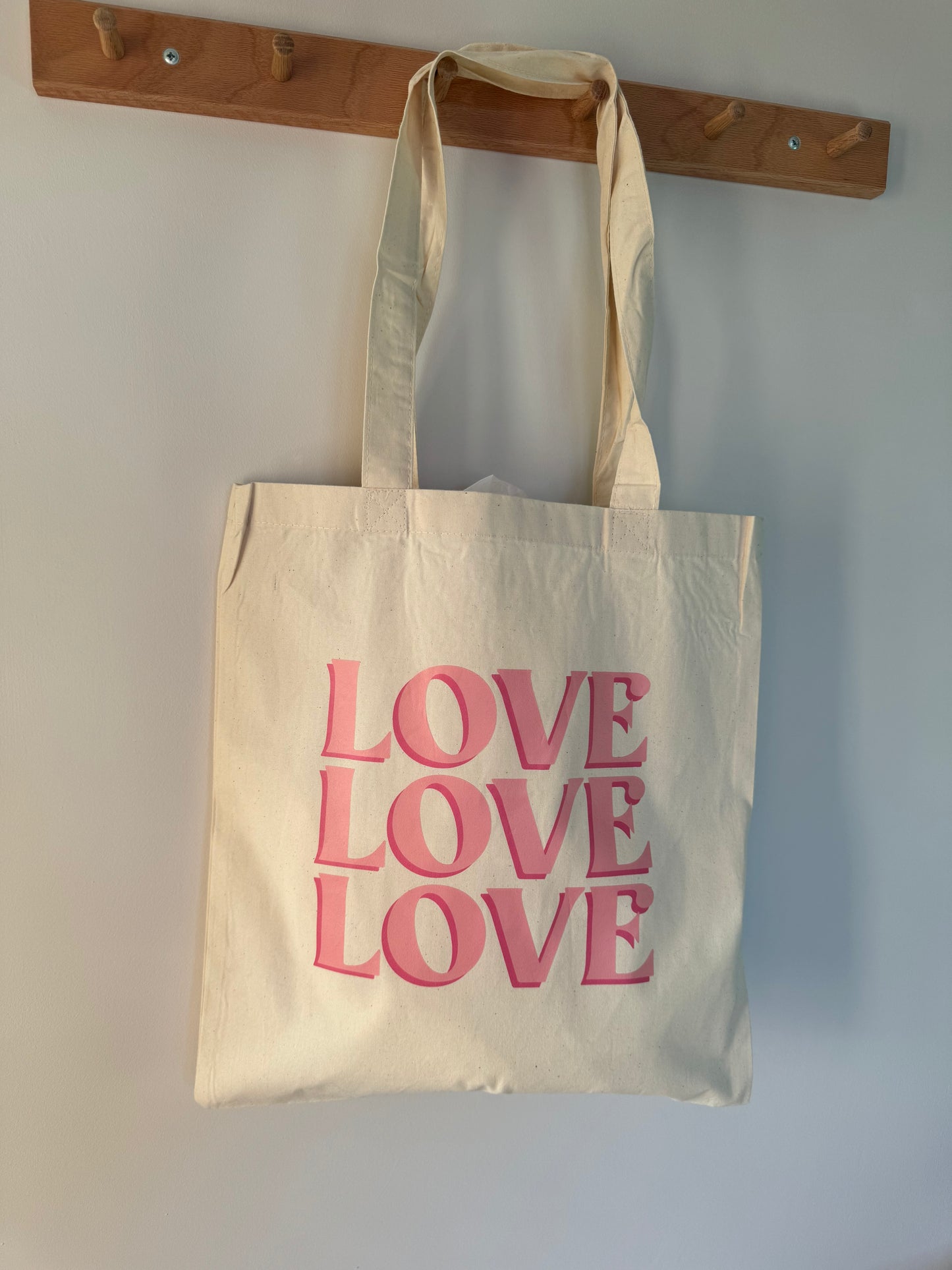 LOVE LOVE LOVE Tote Bag